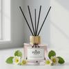 Strawberry Scented Reed Diffuser with Gold Lid – 5 Black Sticks