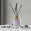 Lavender Scented Reed Diffuser with Gold Lid – 5 Black Sticks